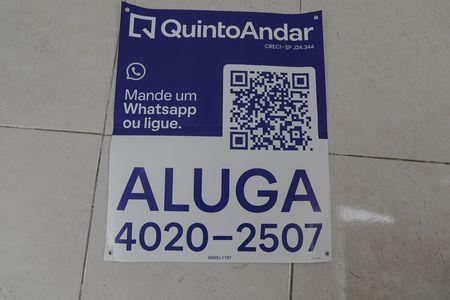 Studio para alugar com 40m², 1 quarto e sem vaga Studio para alugar com 40m², 1 quarto e sem vagaPlaca