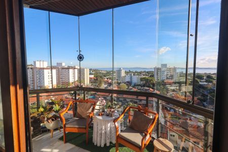 Vista da Sala de apartamento à venda com 3 quartos, 180m² em Tristeza, Porto Alegre
