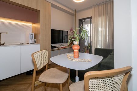Sala de Jantar de apartamento para alugar com 1 quarto, 28m² em Indianópolis, São Paulo
