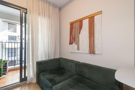 Sala de apartamento para alugar com 1 quarto, 28m² em Indianópolis, São Paulo