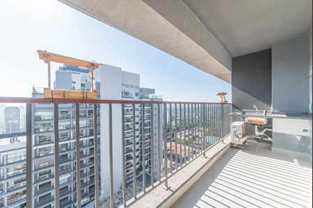Studio para alugar com 32m², 1 quarto e sem vaga Studio para alugar com 32m², 1 quarto e sem vagaVaranda da Sala/cozinha