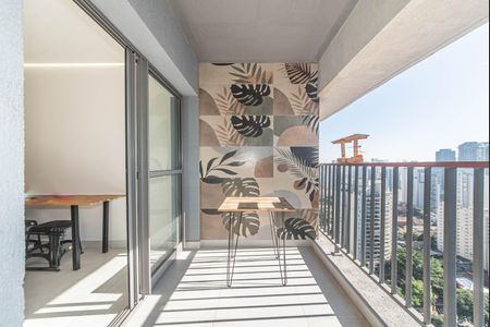 Studio para alugar com 32m², 1 quarto e sem vaga Studio para alugar com 32m², 1 quarto e sem vagaVaranda da Sala/cozinha