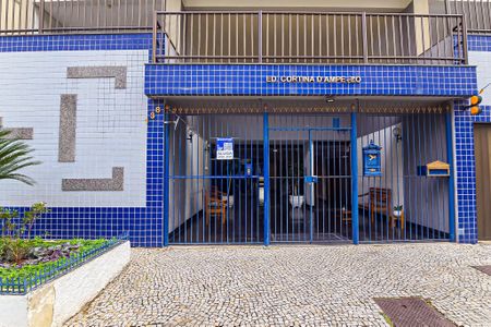 Apartamento para alugar com 50m², 2 quartos e 1 vagaFachada do Prédio com placa