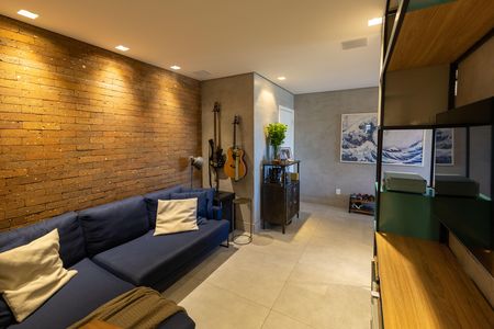 Sala de TV de apartamento à venda com 3 quartos, 87m² em Vila da Serra, Nova Lima