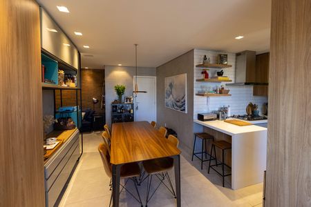 Sala de Jantar de apartamento à venda com 3 quartos, 87m² em Vila da Serra, Nova Lima