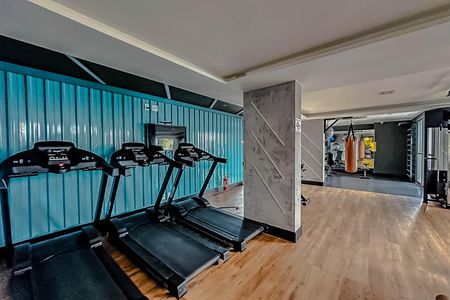Studio para alugar com 29m², 1 quarto e sem vaga Studio para alugar com 29m², 1 quarto e sem vagaÁrea comum - Academia