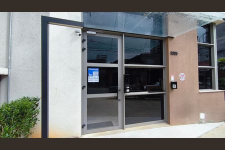 Studio para alugar com 22m², 1 quarto e sem vagaFachada + Plaquinha