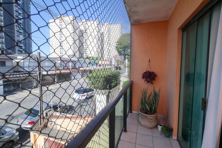 Varanda da Sala de apartamento para alugar com 3 quartos, 89m² em Vila Eldizia, Santo André