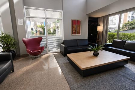 Studio para alugar com 27m², 1 quarto e 1 vaga Studio para alugar com 27m², 1 quarto e 1 vagaHall Social