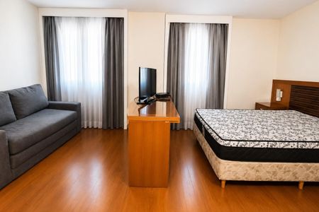 Studio para alugar com 27m², 1 quarto e 1 vaga Studio para alugar com 27m², 1 quarto e 1 vagaSala - Dormitório