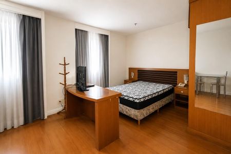 Sala - Dormitório de kitnet/studio para alugar com 1 quarto, 27m² em Jardim Paulista, São Paulo