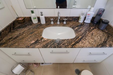 Banheiro da Suíte de apartamento à venda com 3 quartos, 108m² em Santana, São Paulo