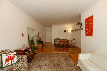 Sala de Estar e Jantar de apartamento para alugar com 3 quartos, 125m² em Cerqueira César, São Paulo