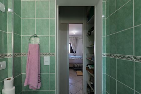 Banheiro da Suíte de apartamento à venda com 2 quartos, 105m² em Nova Gerti, São Caetano do Sul