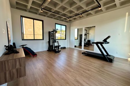 Apartamento para alugar com 34m², 1 quarto e 1 vaga Apartamento para alugar com 34m², 1 quarto e 1 vagaÁrea comum - Academia