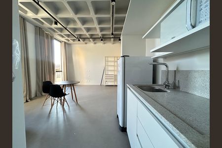 Cozinha  de apartamento para alugar com 1 quarto, 34m² em Pantanal, Florianópolis