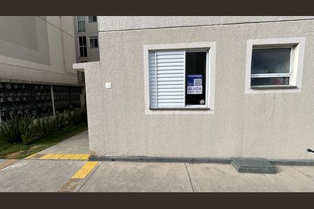 Apartamento para alugar com 38m², 2 quartos e sem vagaPlaca instalada na fachada do imóvel 