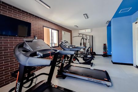 Apartamento para alugar com 43m², 1 quarto e 1 vaga Apartamento para alugar com 43m², 1 quarto e 1 vagaÁrea comum - Academia
