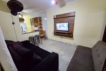 Sala de casa para alugar com 3 quartos, 151m² em Maracanã, Praia Grande