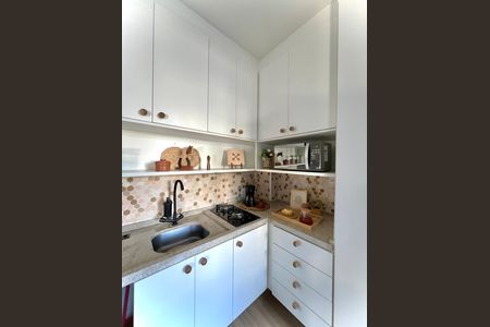 Cozinha de apartamento à venda com 1 quarto, 43m² em Centro Histórico de São Paulo, São Paulo