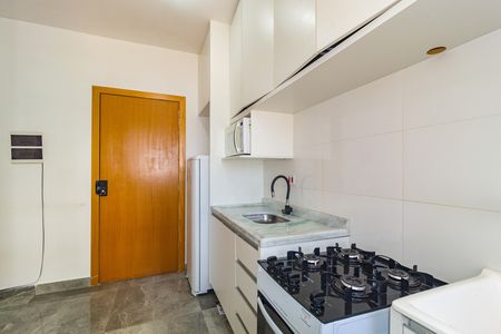 Cozinha de apartamento para alugar com 2 quartos, 37m² em Vila Regente Feijó, São Paulo