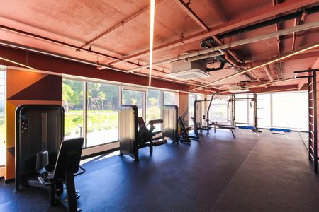 Studio para alugar com 43m², 1 quarto e sem vaga Studio para alugar com 43m², 1 quarto e sem vagaÁrea comum - Academia