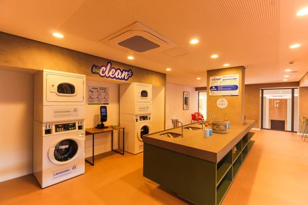 Studio para alugar com 43m², 1 quarto e sem vaga Studio para alugar com 43m², 1 quarto e sem vagaLavanderia