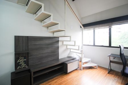 Sala de apartamento para alugar com 1 quarto, 38m² em Moema, São Paulo