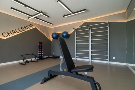 Apartamento à venda com 38m², 1 quarto e 1 vaga Apartamento à venda com 38m², 1 quarto e 1 vagaÁrea comum - Academia