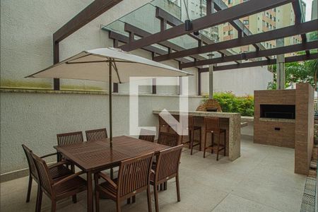 Apartamento à venda com 38m², 1 quarto e 1 vagaChurrasqueira