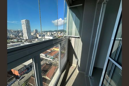 Varanda da Sala de apartamento para alugar com 2 quartos, 39m² em Catiapoã, São Vicente