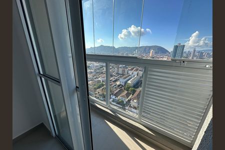 Varanda da Sala de apartamento para alugar com 2 quartos, 39m² em Catiapoã, São Vicente