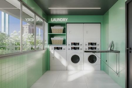 Apartamento para alugar com 32m², 1 quarto e sem vaga Apartamento para alugar com 32m², 1 quarto e sem vagaÁrea comum - Lavanderia