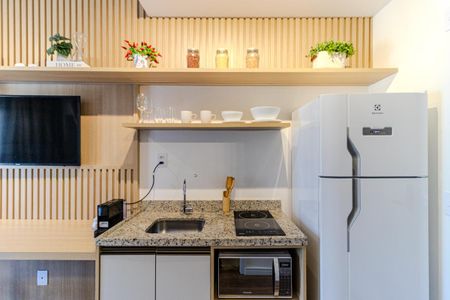 Studio para alugar com 46m², 1 quarto e sem vaga Studio para alugar com 46m², 1 quarto e sem vagaCozinha
