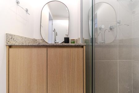 Studio para alugar com 46m², 1 quarto e sem vaga Studio para alugar com 46m², 1 quarto e sem vagaBanheiro