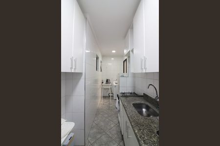 Cozinha e Área de Serviço de apartamento para alugar com 2 quartos, 77m² em Vila Euclides, São Bernardo do Campo