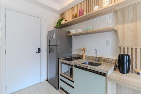 Studio para alugar com 46m², 1 quarto e sem vaga Studio para alugar com 46m², 1 quarto e sem vagaCozinha