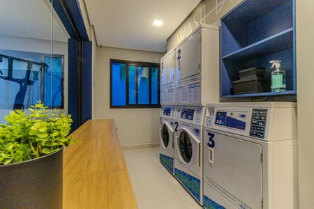 Studio para alugar com 46m², 1 quarto e sem vagaLavanderia