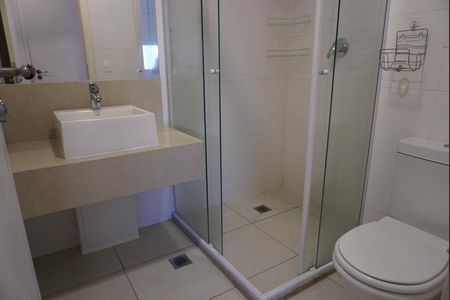 Banheiro de apartamento à venda com 1 quarto, 58m² em Centro de Apoio I (alphaville), Santana de Parnaíba