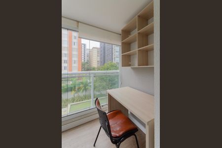 Varanda do Quarto de apartamento para alugar com 1 quarto, 45m² em Vila Mariana, São Paulo
