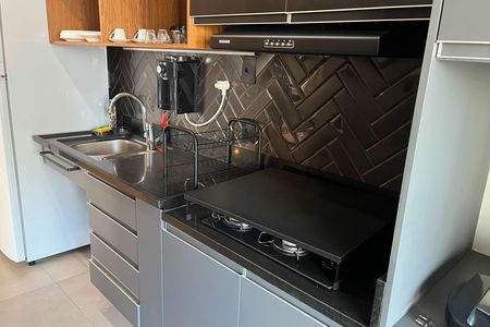 Studio para alugar com 64m², 1 quarto e 2 vagas Studio para alugar com 64m², 1 quarto e 2 vagasCozinha