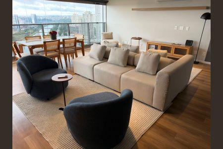 Sala de apartamento à venda com 2 quartos, 142m² em Jardim Morumbi, São Paulo