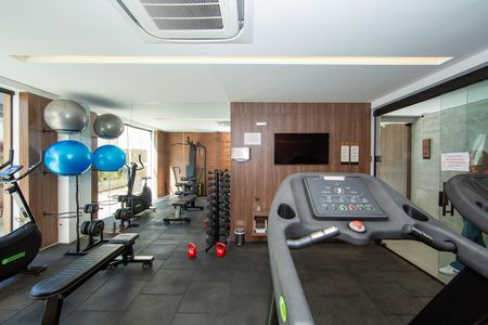 Studio para alugar com 40m², 1 quarto e 1 vaga Studio para alugar com 40m², 1 quarto e 1 vagaACADEMIA