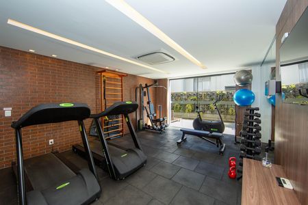 Studio para alugar com 40m², 1 quarto e 1 vaga Studio para alugar com 40m², 1 quarto e 1 vagaACADEMIA