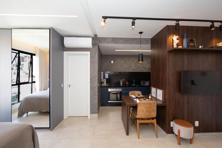 SALA de kitnet/studio para alugar com 1 quarto, 40m² em Cruzeiro, Belo Horizonte