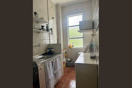 Cozinha de apartamento para alugar com 1 quarto, 40m² em José Menino, Santos