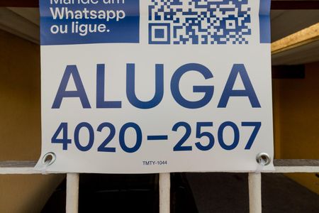 Casa para alugar com 120m², 2 quartos e 1 vagaPlaca instalada