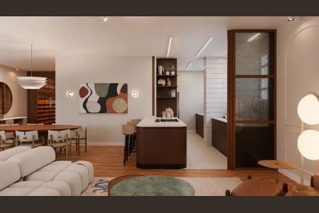 Cozinha de apartamento à venda com 3 quartos, 220m² em Jardim Paulista, São Paulo