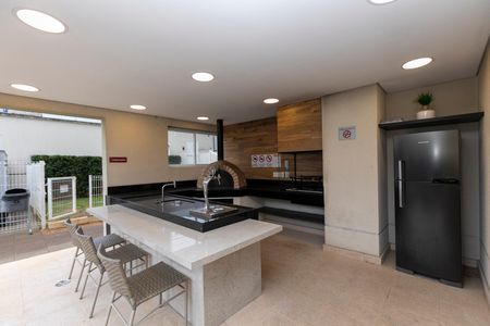 Studio à venda com 50m², 1 quarto e 1 vagaÁREA DE CHURRASQUEIRA