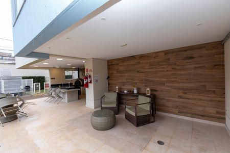 Studio à venda com 50m², 1 quarto e 1 vagaÁREA DE CHURRASQUEIRA
